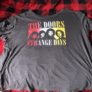 The Doors Relaxed Fit Cotton Fringe Back Tee